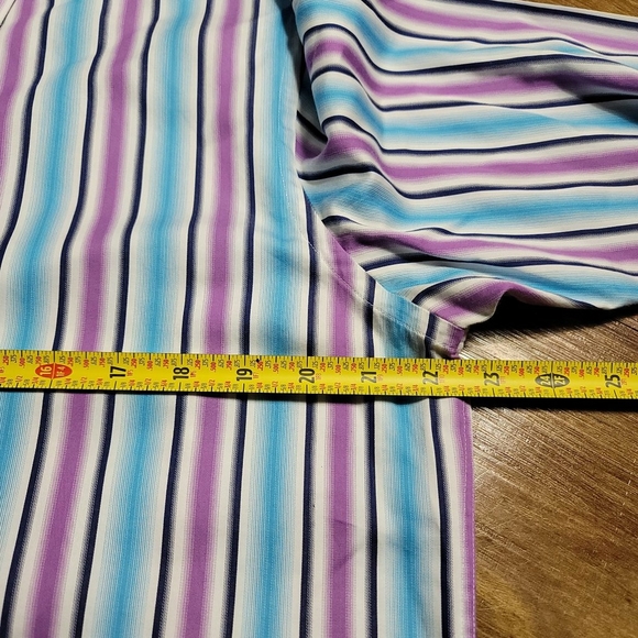 Bugatchi Shirt Mens Large Button Up Shaped Fit Long Sleeve Plaid Flip Cuff Sz L - Picture 9 of 11